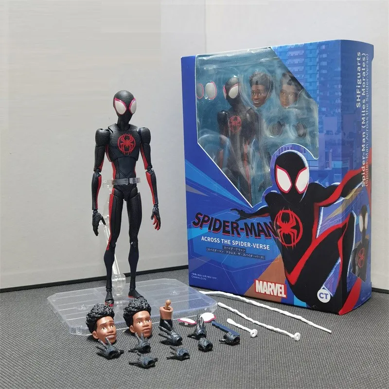 

Экшн-фигурка из ПВХ SHF Человек-паук: Across The Spider-Verse, коллекционная статуя, модель игрушки, подарок на Новый год и Рождество, 15 см