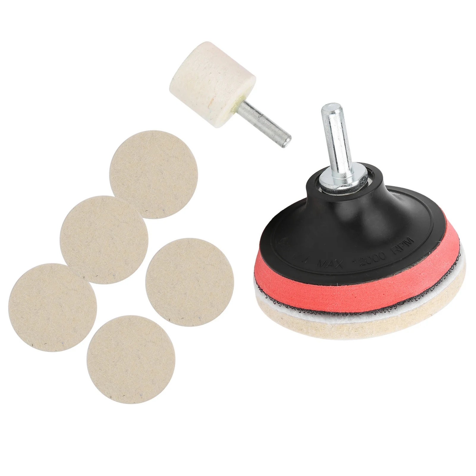 Car Windscreen Glass Scratch Remover 100g Cerium Oxide Powder Polishing Kit Wheels Set Polish Pads Glass Polishing Tool 6