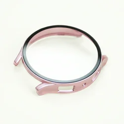 Enhanced Tempered Glass & Bumper Protective Case - Galaxy watch FE 40mm (Rose Gold 05)