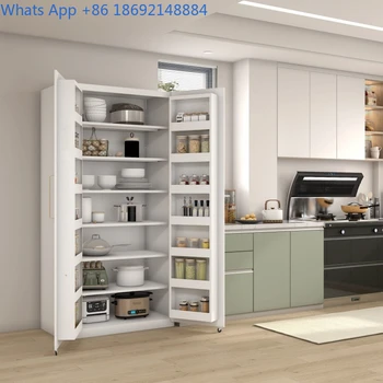 ตู้เก็บของในครัว ตู้เก็บของติดประตูตู้เย็น ตู้เก็บขนม ตู้ไซด์บอร์ดขนาดใหญ่ ตู้เหล็กติดผนัง ตู้สูง 2