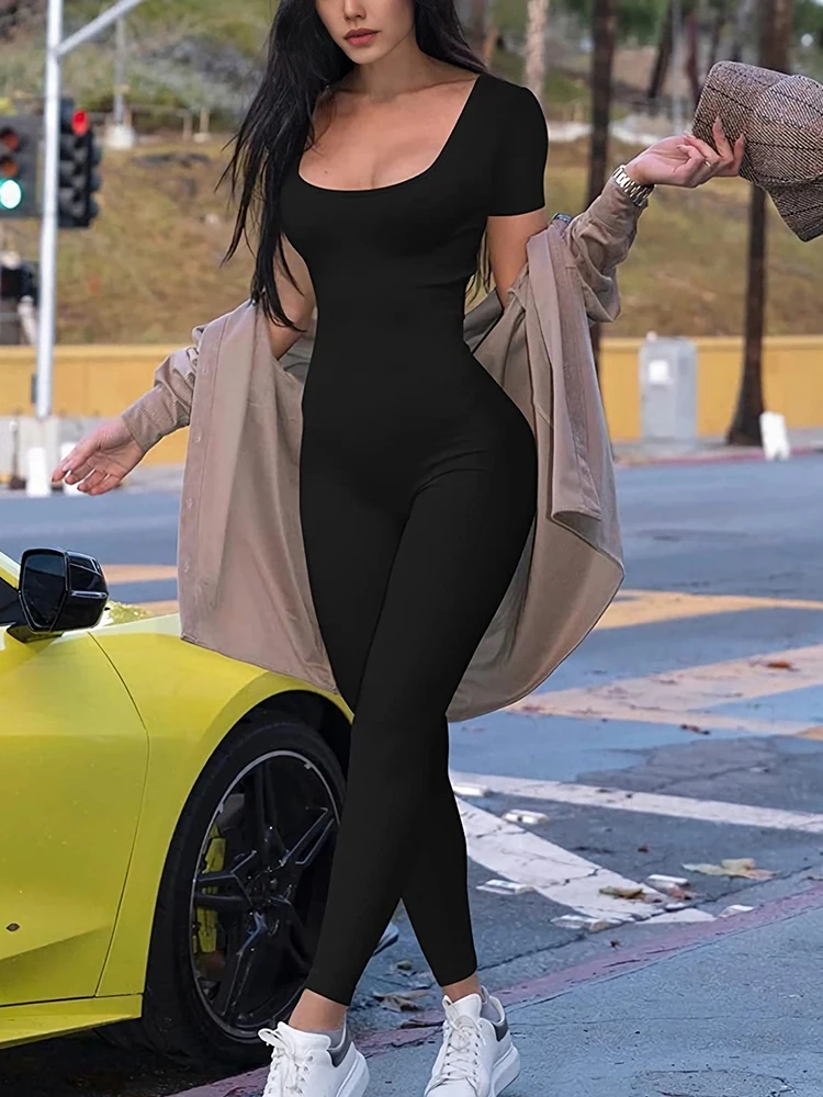 Lacozy Barboteuse à Col En V Grande Taille Pour Femme Avec