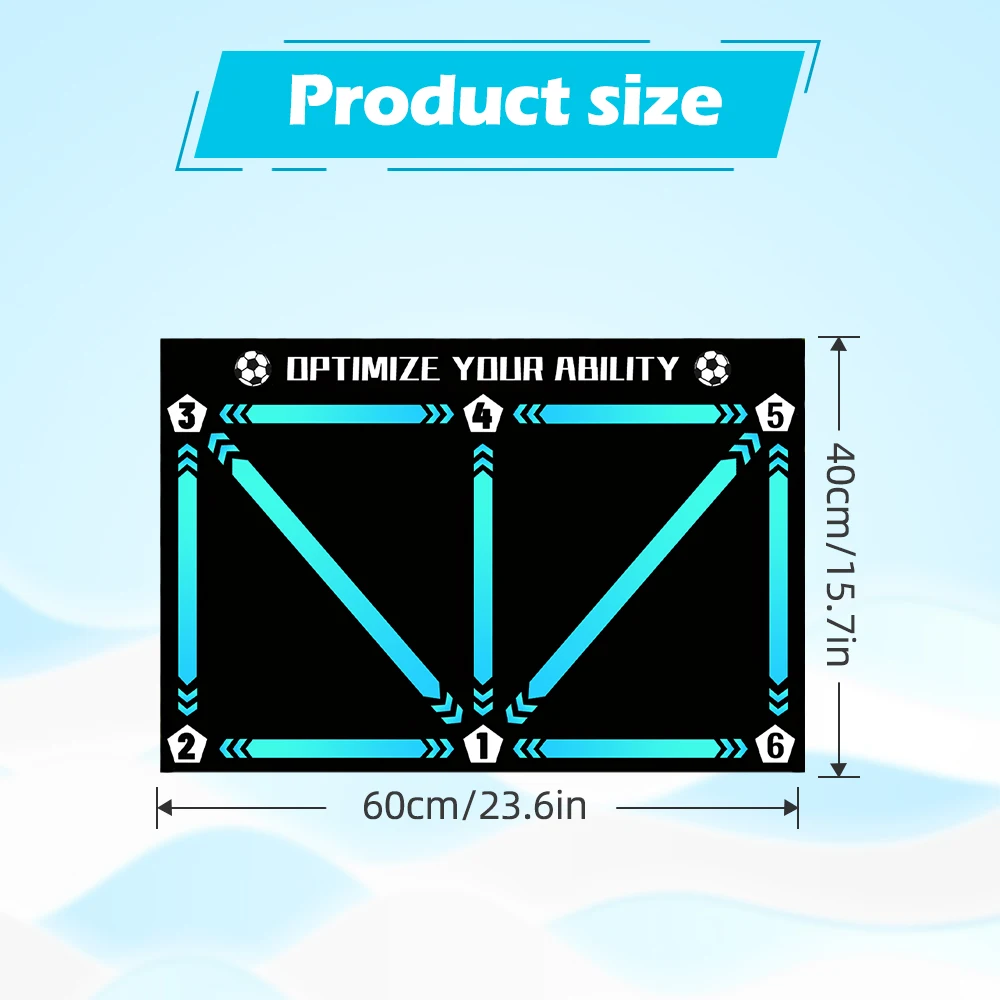 حصيرة تدريب جديدة للتحكم في كرة القدم | قاعدة مطاط...