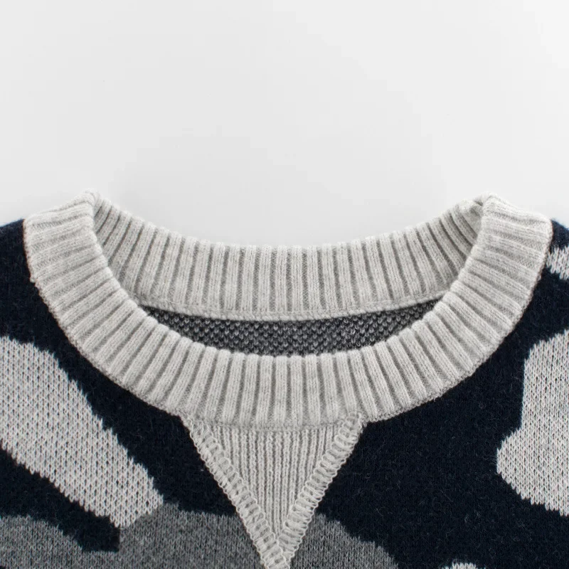 Boys' Camouflage Cartoon Knit Sweater 5