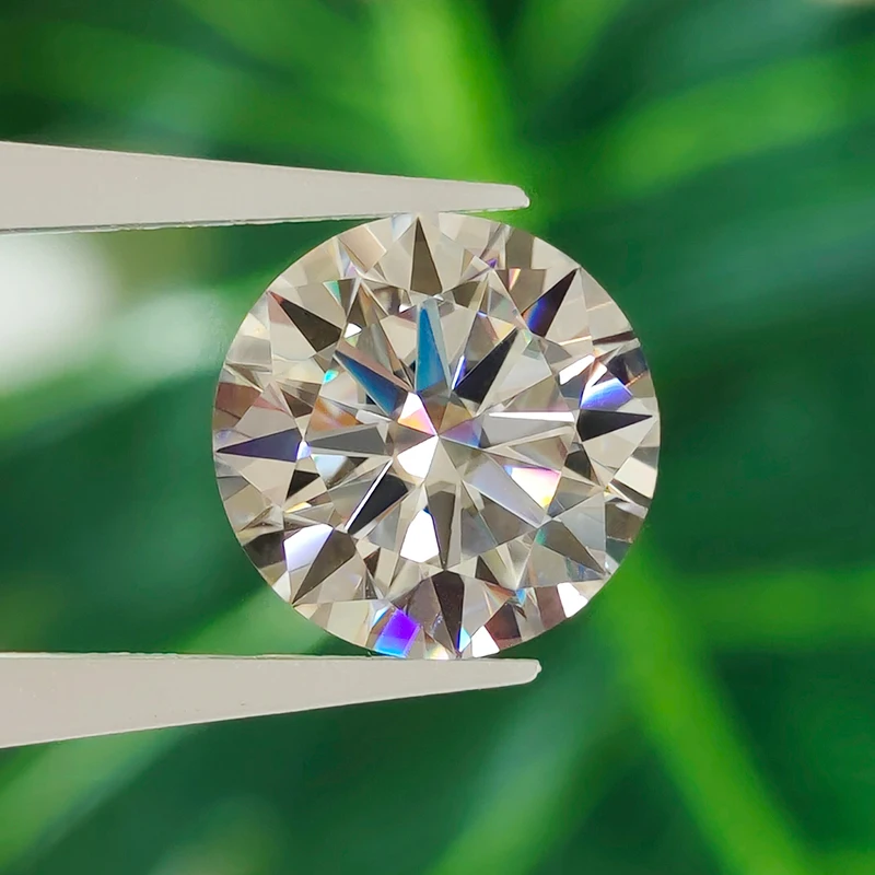 1.0ct 6.5mm Real D Color Moissanite Stone Lab Grown Diamond GRA Certified Moissanita Premium Gemstone Pass Diamond Tester
