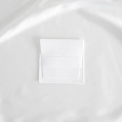 Personalized Jewelry Storage Case - 100Pcs 6.2x6.2cm (White No Logo)