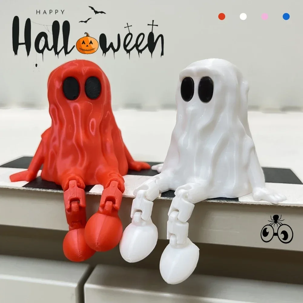 Haunting 3D Printed Halloween Ghost Decoration Ornament - Movable Joint Design