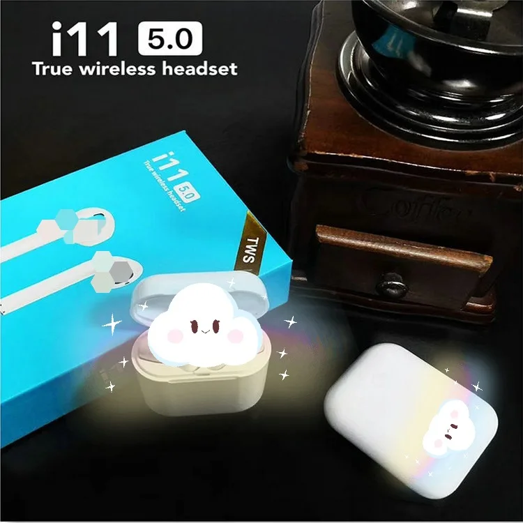 TWS i11 Bluetooth-наушники беспроводные Автоматические выдвижные Наушники