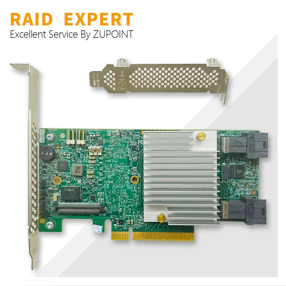 

ZUPOINT LSI S3108 9362-8i RAID Controller Card 1GB 8-Port 12Gb/s SAS Sata PCI E RAID Expander