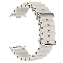 Colorful Ocean Silicone Sport Wristband - Replaceable Strap Bracelet for Mi Band 9 8 Pro (Starlight)