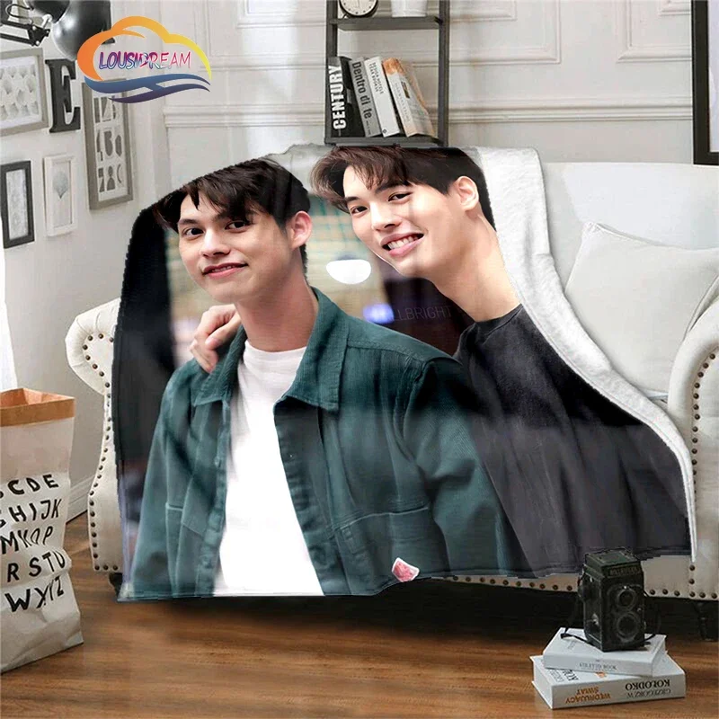 

F4 Thailand、2gether: The Series Pattern Flannel Blanket TV Show Thyme Ren Kavin Soft Plush Sarawat and Tine 3D printing Blanket