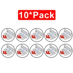 Ultra Thin Magnetic Cabinet Catch and Invisible Door Stopper (10 Pack)