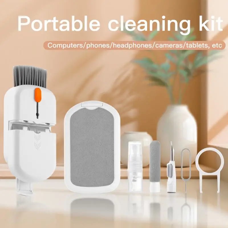 

Multifunctional Laptop Cleaning Kit Computer Laptop Camera Tablet TV Screen Cleaning Tools Keycap Puller Phone Card Taker
