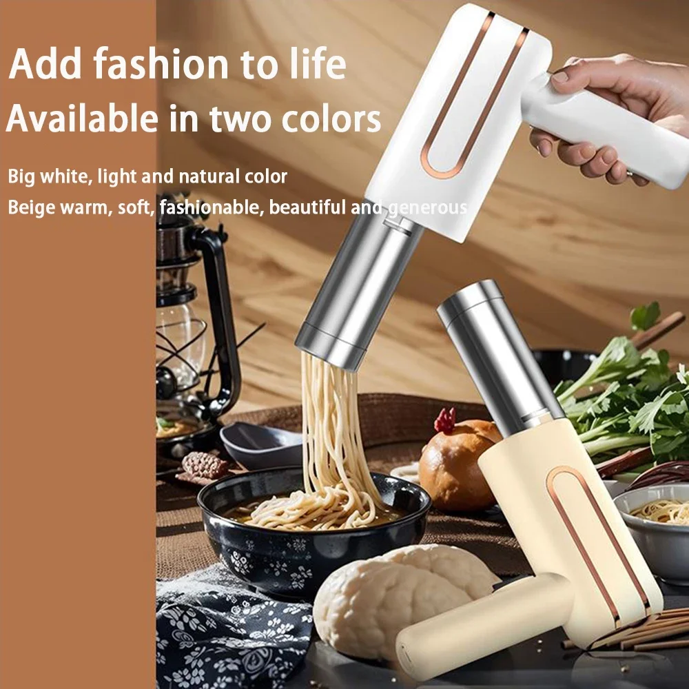 ElectricWireless Noodle MachinePortable Outdoor KitchenHome Breakfast Intelligent With Power Supply Display Screen NoodleMachine