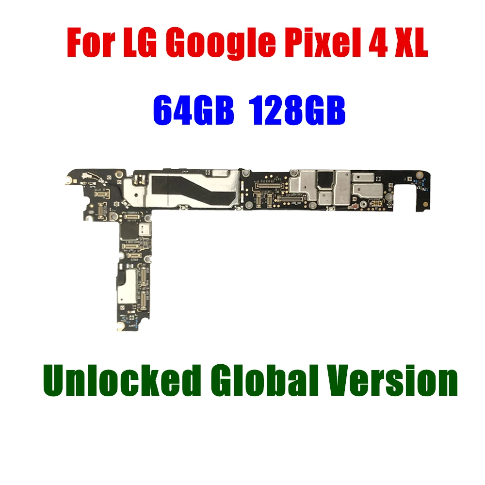 

Original For LG Google Pixel 4 4XL 4 XL Unlocked Motherboard Full Tested Logic Board 64GB 128GB Full Chips Without Face ID