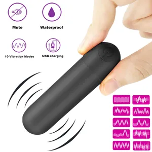 Мощный мини-вибратор-пуля с зарядкой от USB, Женский Стимулятор клитора, вагинальный вибратор для точки G и мастурбации, эротические вибраторы, секс-игрушки для взрослых