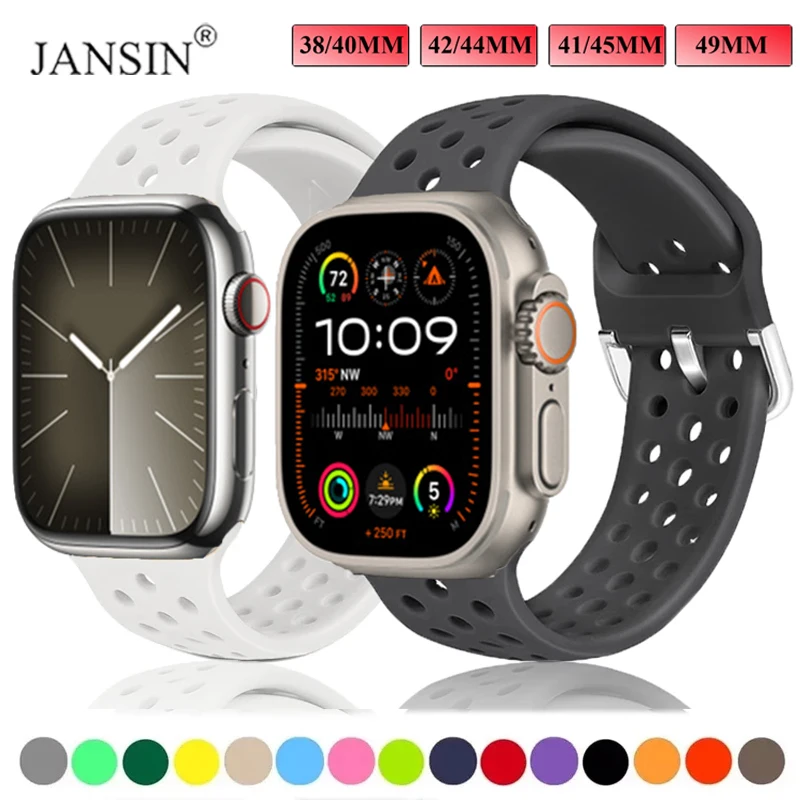 Cinturino In Silicone Per Apple Watch Series 9 8 7 41Mm 45Mm Cinturino Ultra/Ultra 2 49Mm Bracciale Per Apple Watch Se 7 6 5 40Mm 44Mm Correa