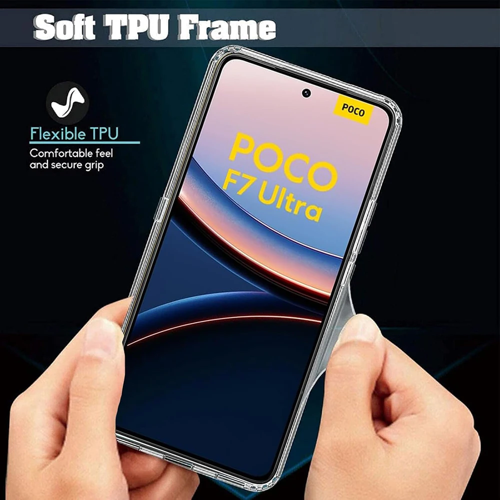 Ultra Thin Shockproof Clear Silicone Soft Shell Back Cover Case