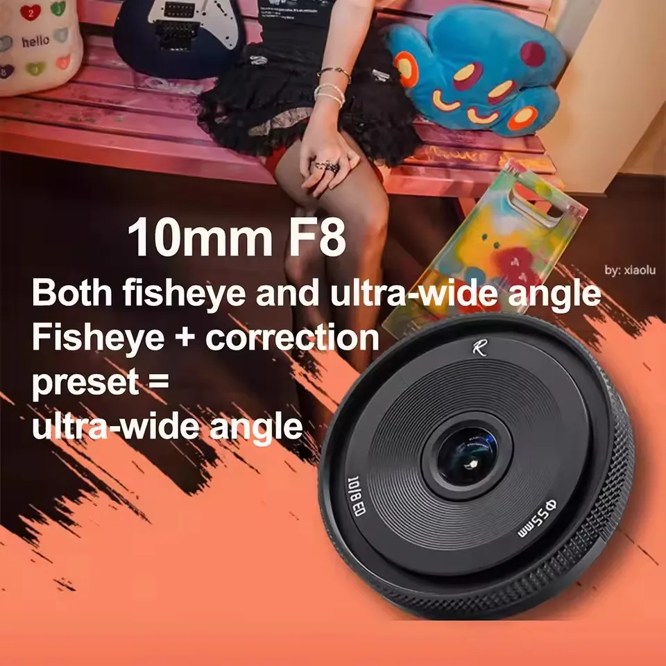 AstrHori 10mm F8 II APS-C 초광각 프라임 어안렌즈 ( E, 니콘 Z, 후지 X, 올림푸스 M4/3, 시그마, 라이카, 파나소닉 L 마운트용)