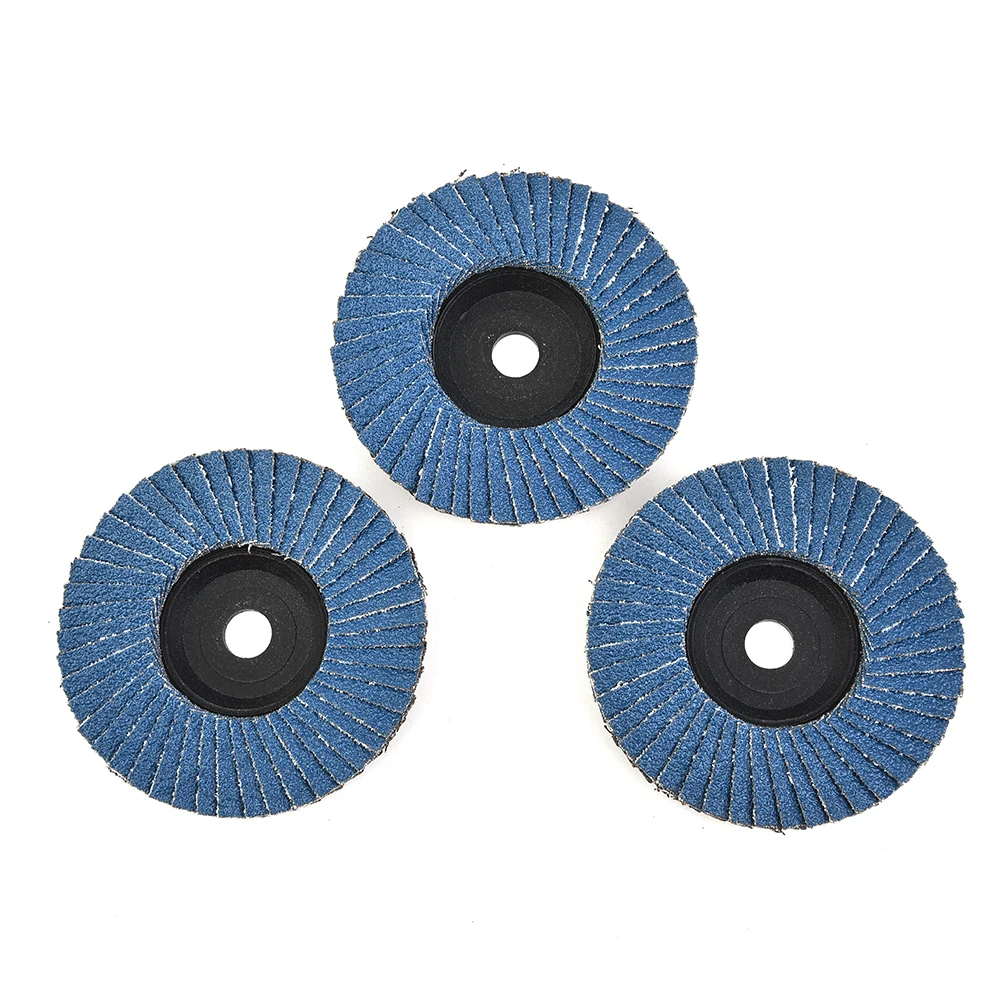 

75mm Grinding Wheel Blue Flap Discs Flat For Angle Grinder Hole 10mm Sanding Discs Spare Wood Cutting High Quality