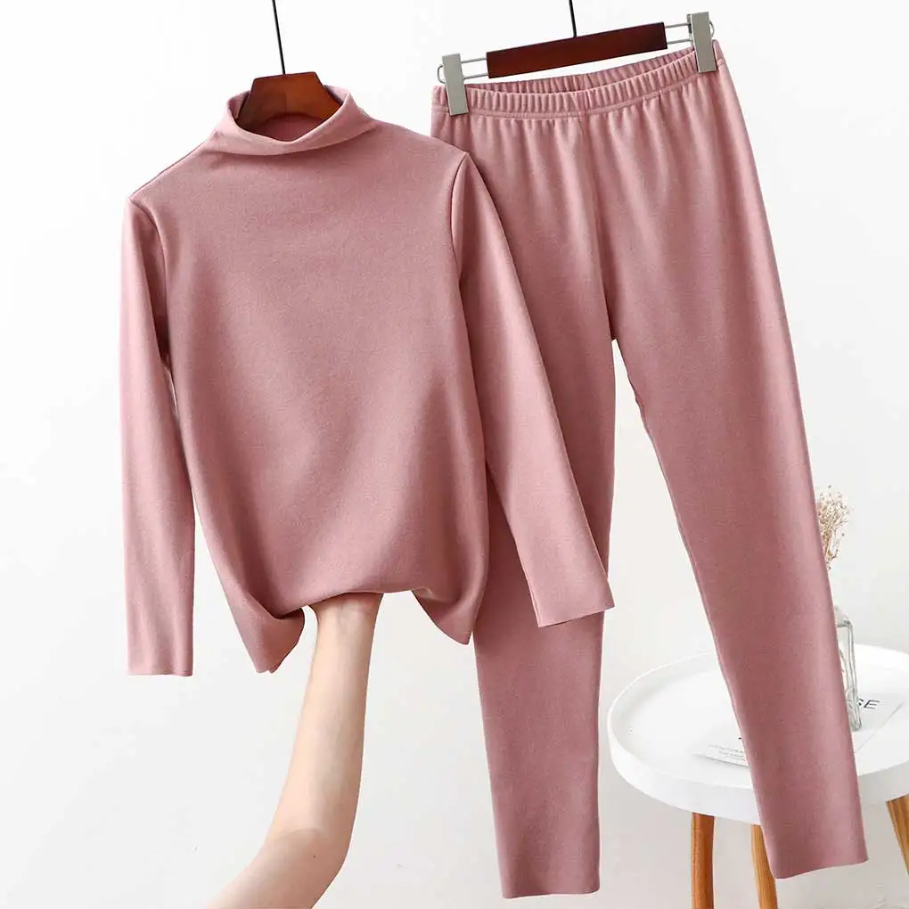 

Thermal Underwear Slimming Pajama Elastic Half-high Collar Warm Clothes