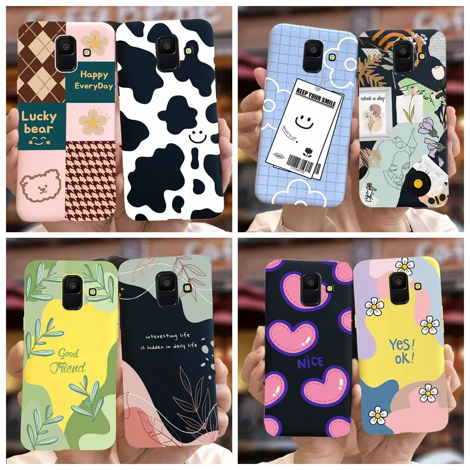 Per Samsung Galaxy A6 2018 Custodia A6 + Elegante Custodia In Silicone Verniciato Artistico Custodia Morbida Per Samsung A6 Plus A6 + 2018 A605F Parau