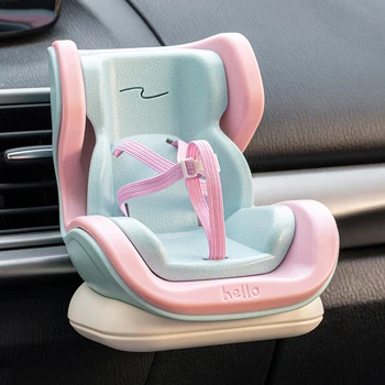 For Labubu Car Seat Second Generation Sitting Party Safety Seat Air Outlet Accessories Car dollar storage Gift for Labubu Fan 1