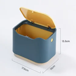 Portable Full-Closed Cat Litter Box and Bedpan for Medium to Large Cats and Small Animals (Blue)