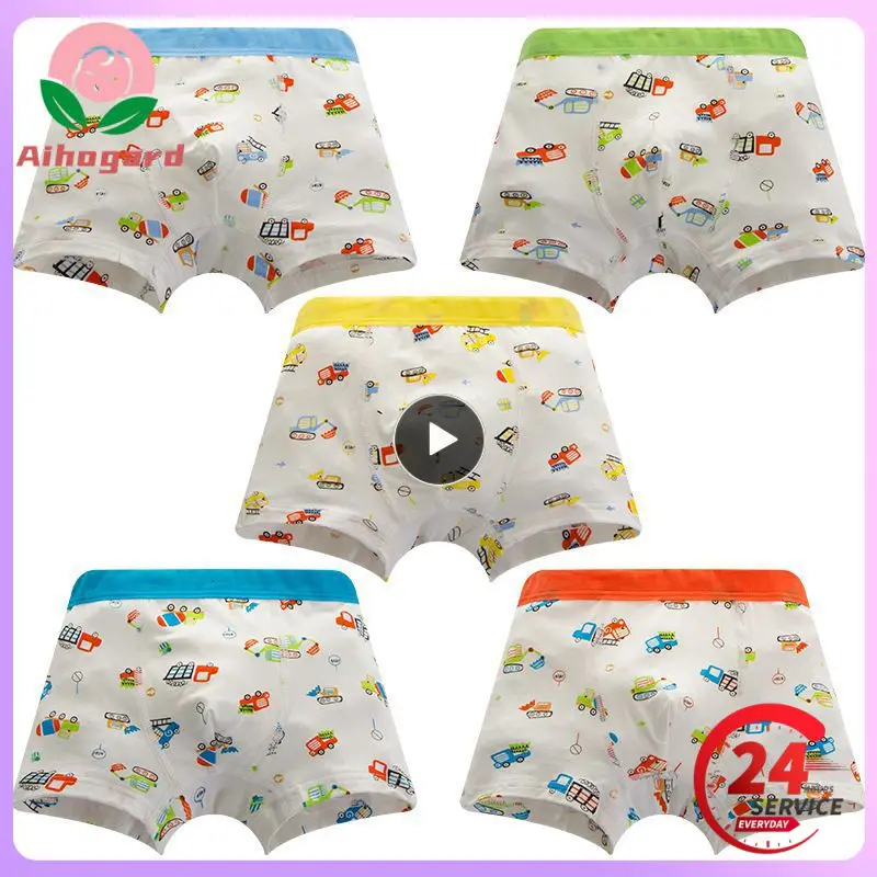 

New Arrival 3-8Y Boys Cotton Underpants Briefs Underwears Panties Infant Boxer Briefs Cartoon Cute Panties Male Under Wear Brief