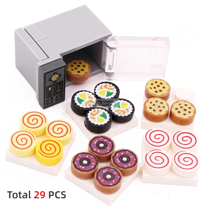 Marumine Mini Food Toys Of Building Blocks Hamburger Pizza Fries Cake Dessert Chocolate Cookies MOC Bricks Plastic Assemble Part 4 Marumine Mini Food Toys Of Building Blocks Hamburger Pizza Fries Cake Dessert Chocolate Cookies MOC Bricks Plastic Assemble Part 4