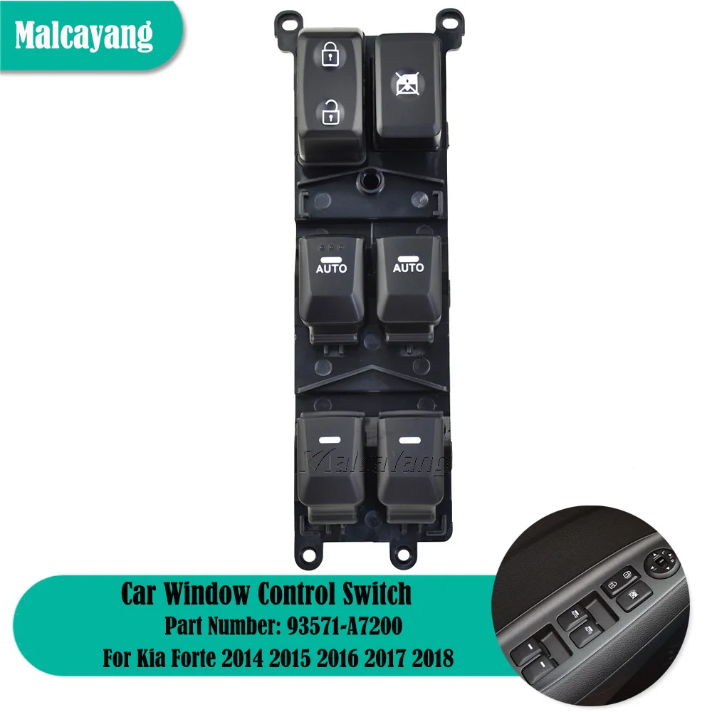 

Автомобильные аксессуары для Kia Forte 2014 2015 2016-2018 электрическая кнопка управления окном 93571-A7200 93571A7200