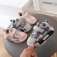 Spring New Fashion Breathable Children Shoes Boys Girls Casual Shoes Spring Soft Kids Sneakers Tenis Unisex Air mesh Shoes 1-7Y 1