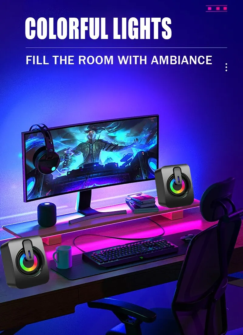 LED Enhanced Desktop Audio
