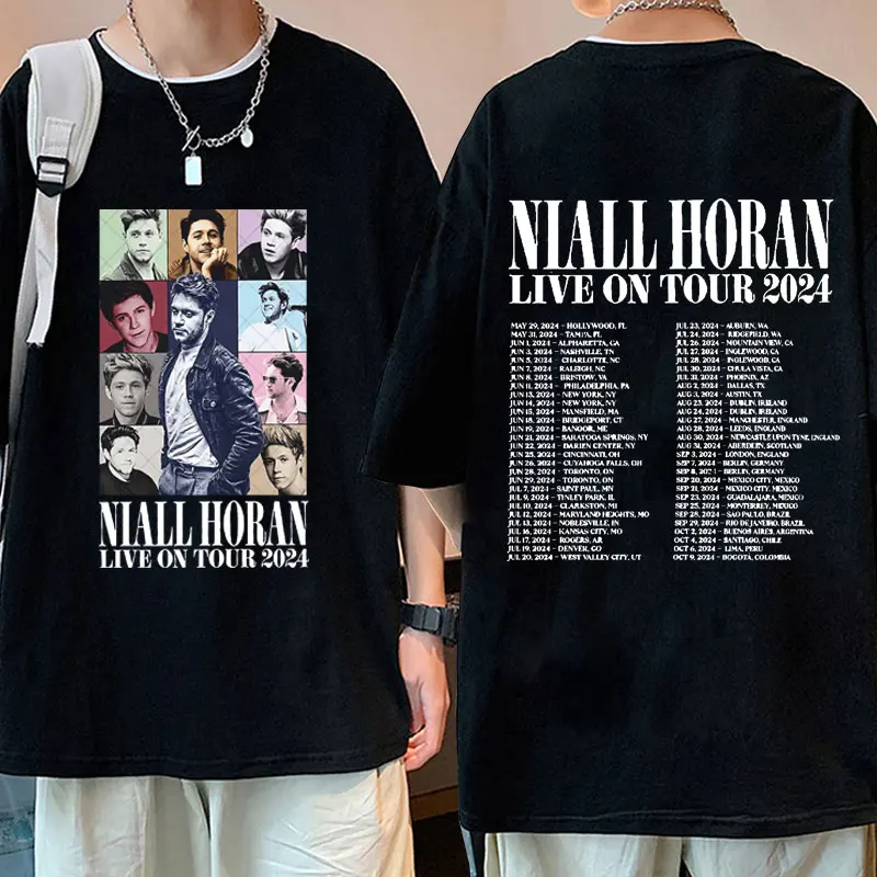 

Niall Horan The Show Live on 2024 Tour Vintage T-shirt Men Women Casual Cotton Short Sleeve Tshirt Hip Hop Oversized T Shirts