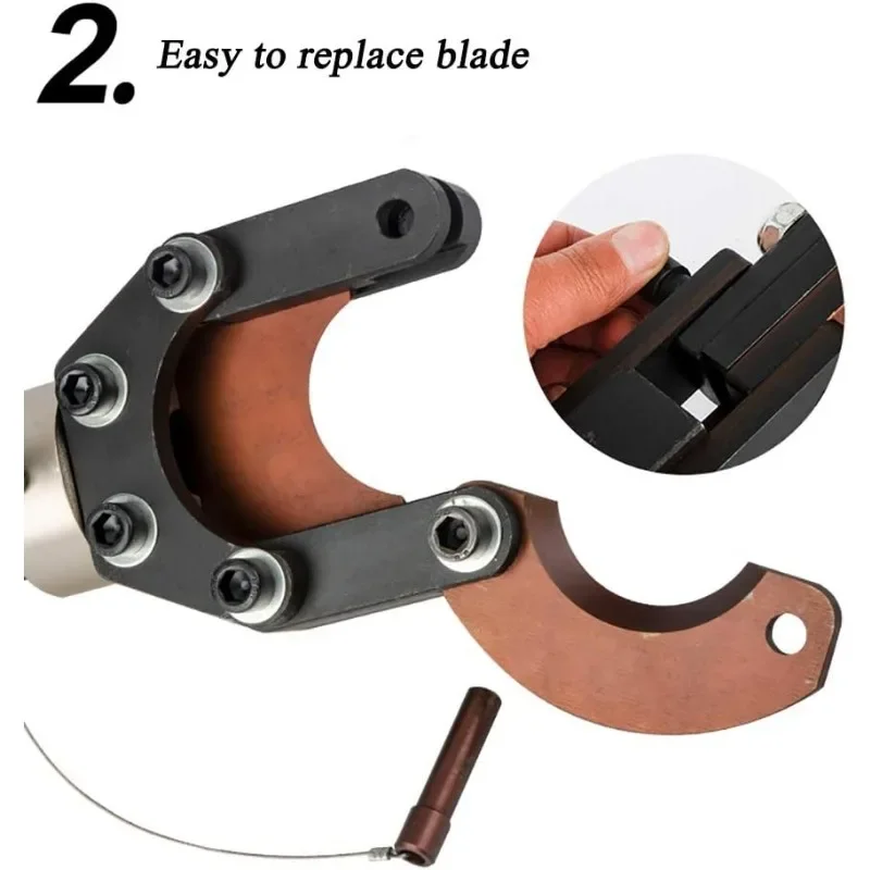 CPC-50/75/85/95  Hydraulic cable cutter Wire Cutter Heavy Duty 7/8/8/10T cutting tool for Copper Aluminum Armored Cables 4