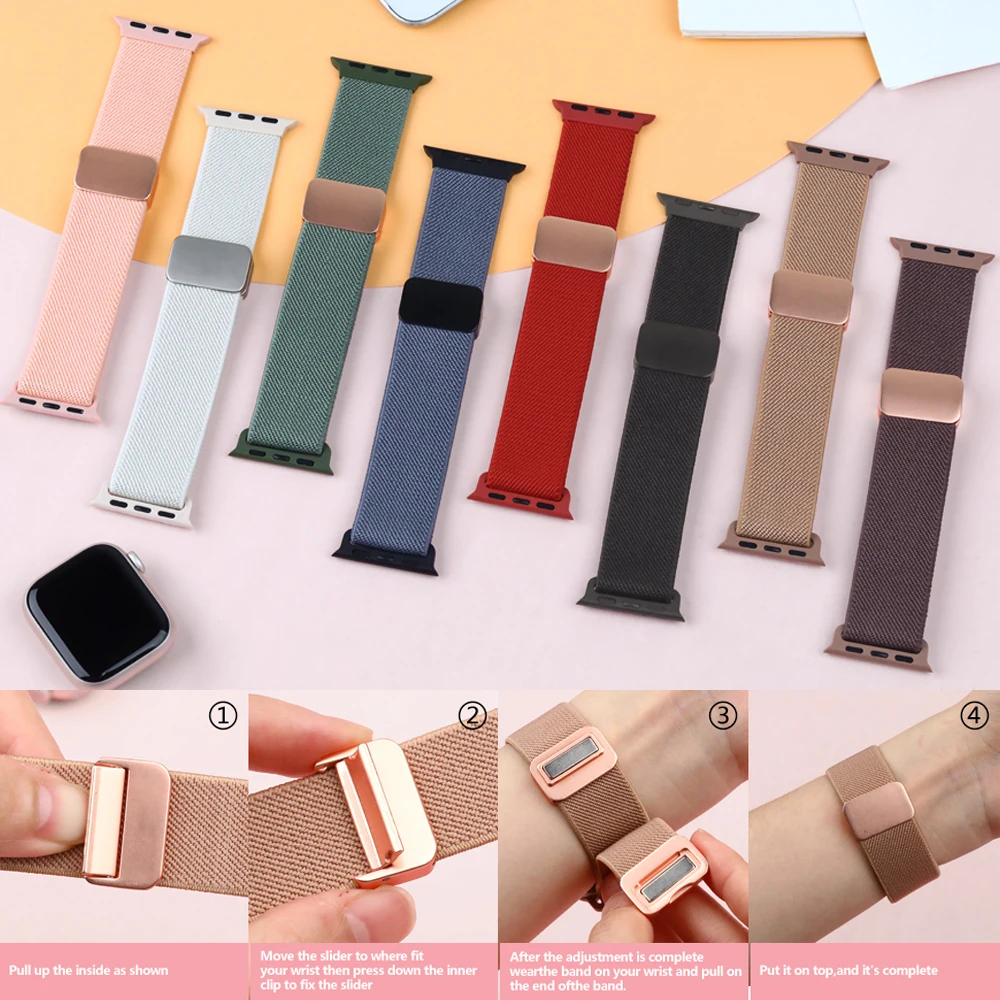 Magnetic Nylon Bracelet Strap