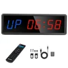 Digital Countdown Clock Stopwatch With Remote LED Interval Timer Clock For Home Gym Fitness Crossfit Stopwatch Fitness Equipment 1