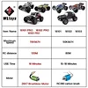 16103 PRO 1:16 4WD Remote Control Off-road Vehicle, High Speed Mountain Bike with LED Lights, 70km/h Brushless Engine, 2.4G 2