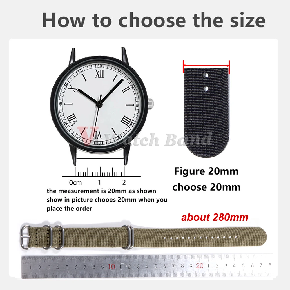 High-Density Durable Nylon Watch Band - Premium Fabric Braid Sport Wristband Accessories