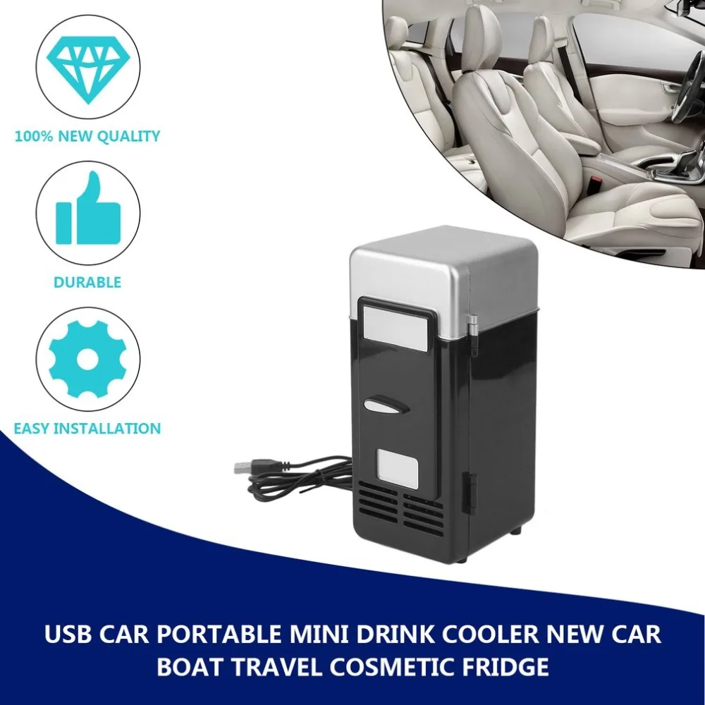 5V 10W Mini Car Refrigerator USB Multi-Function Home Travel Vehicular Fridge Dual-use Box Cooler Warmer Refrigerator For Car 12 volt fridge