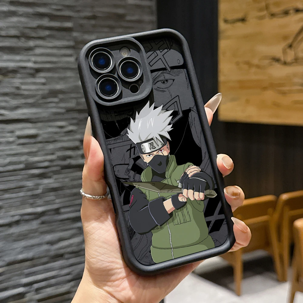 Ninja-Themed Soft TPU Phone Case - Anime Characters Design