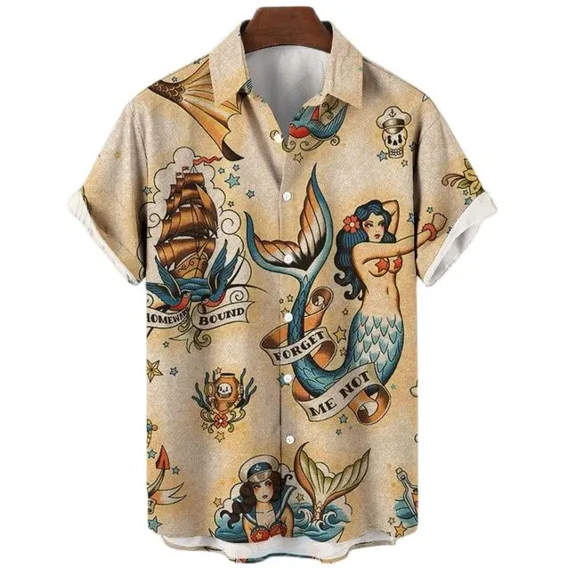 Animal Elements Print Shirts für Männer 3D Tiger Grafik T