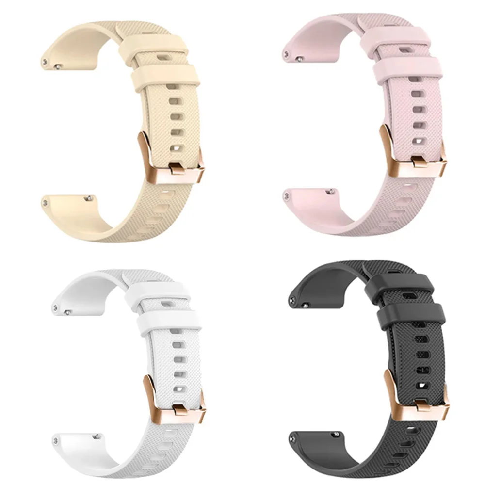 Sleek 18mm Silicone Watch Band Bracelet Strap