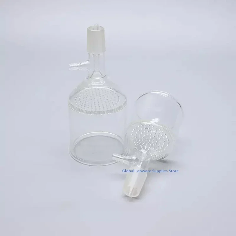 Lab Separatory Funnel Lab Glass Supplies 1pcs 30ml To 1000ml 24# Standard Grinding Port Filter Funnel Honeycomb Plate Funnel with Side Suction Mouth