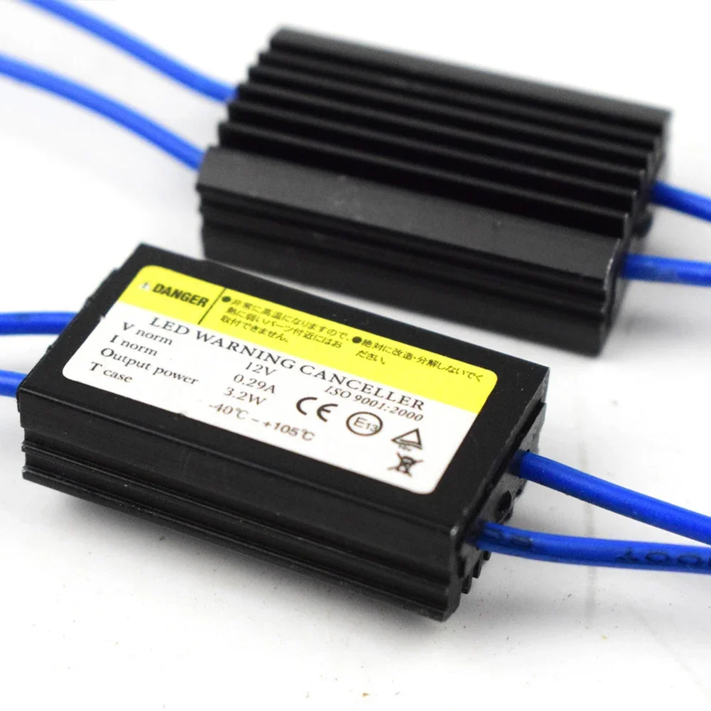 4-2pcs T10 Canbus Decoder Cable Universal 12V LED Load Resistance Decoder Eliminates Light Faults Plug and Play canbus decoder cable