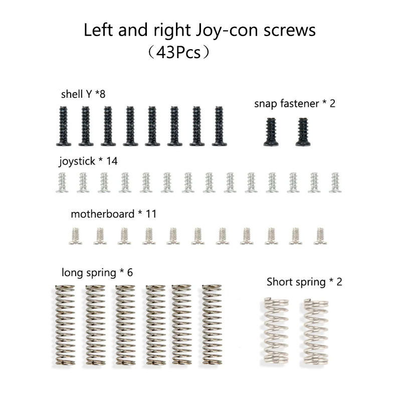 Comprehensive Screw Replacement & Repair Kit for Switch Console and Joycon Accessories