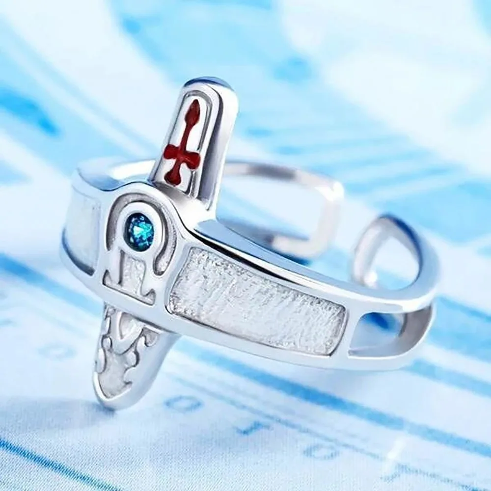 Sword Art Online Asuna Kirito Couple Rings on Display