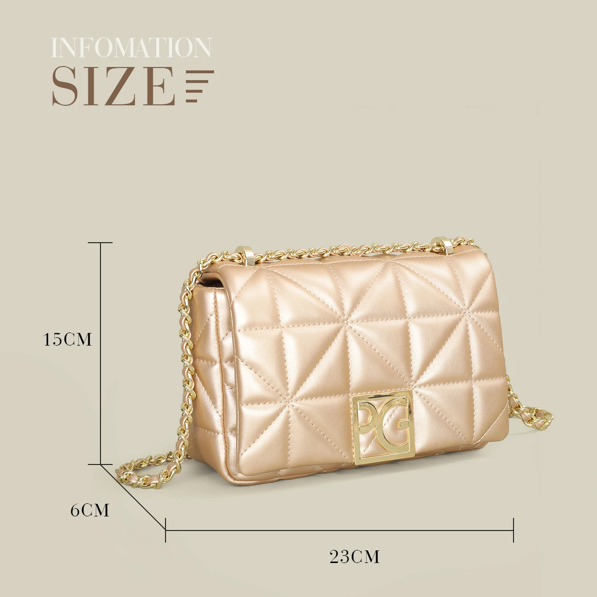 PU crossbody bag side view