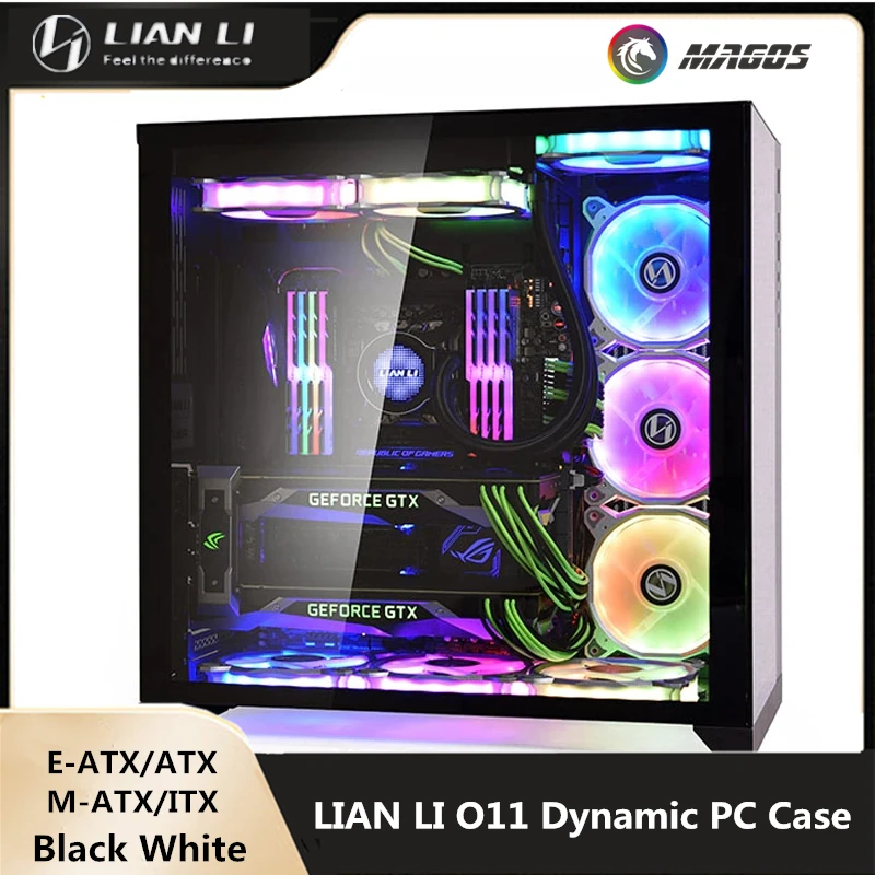 Lian Li O11 Dynamic Pc Case Gaming Tempered Glass Mid Tower Water Cooling Mod Cabinet Support E Atx Atx M Atx Itx Motherboard Fans Cooling Aliexpress