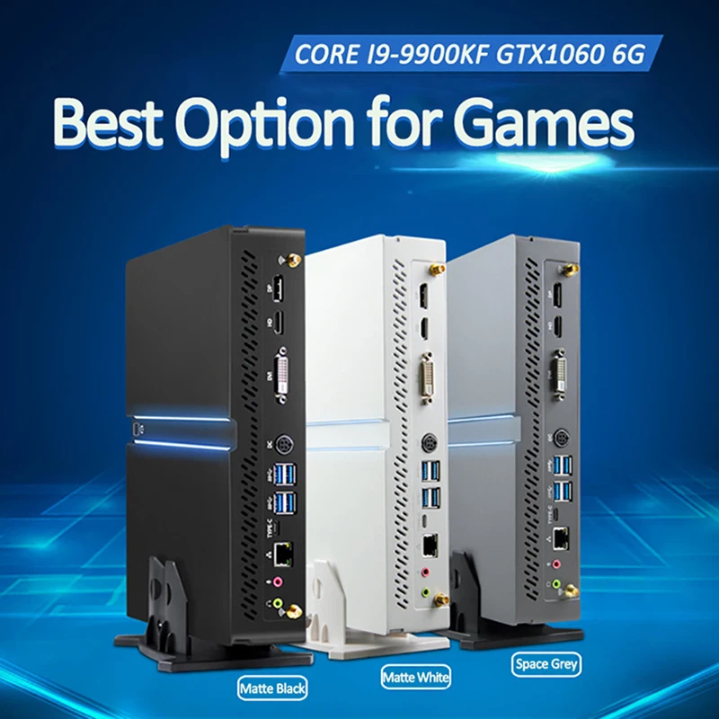 2022 YSJMNPC игровой Настольный ПК Intel Core I9 9900KF i7 9700KF GTX 1060 6G Мини компьютер Windows10/11 2 * DDR4
