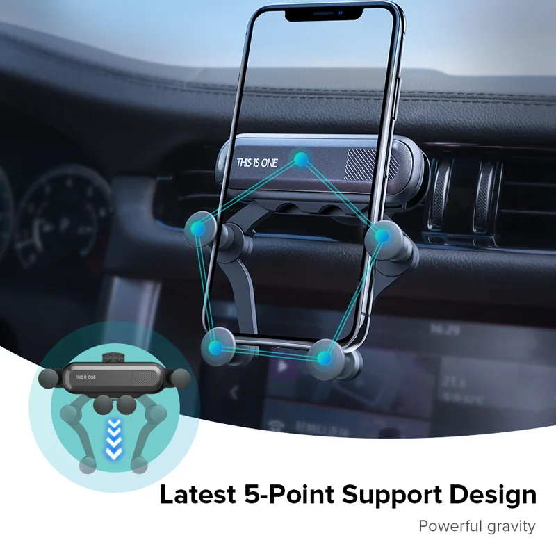 For Smart 5 5A 4 POCO C3 Moto E7 E4 plus Infinix Hot 10 10S Play Mi 12 11 10 9 Pro 5G Gravity Expansion Car Holder Stand in Car mobile holder for tripod